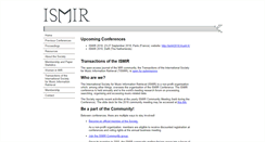 Desktop Screenshot of ismir.net