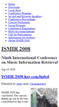 Mobile Screenshot of ismir2008.ismir.net