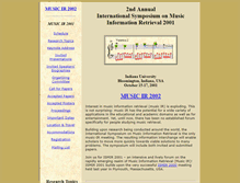 Tablet Screenshot of ismir2001.ismir.net