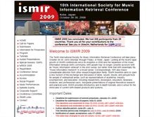 Tablet Screenshot of ismir2009.ismir.net